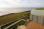 The balcony overlooks Saunton Sands